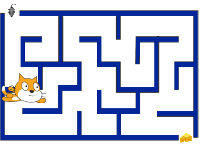 maze game w/cat