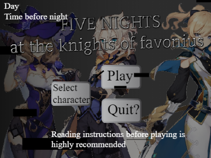 (BETA) Five Nights at the Knights of Favonius
