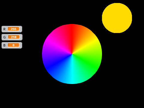 Interactive Color Wheel (ARGB based)