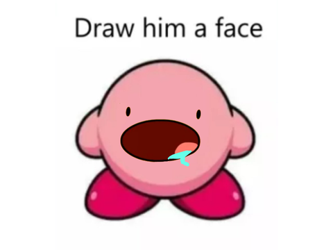 Remix and give kirby a face remix