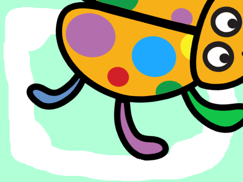 Ladybug race with touch