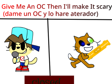 Give Me An OC Then I'll make It scary (dame un OC y lo hare aterador) remix