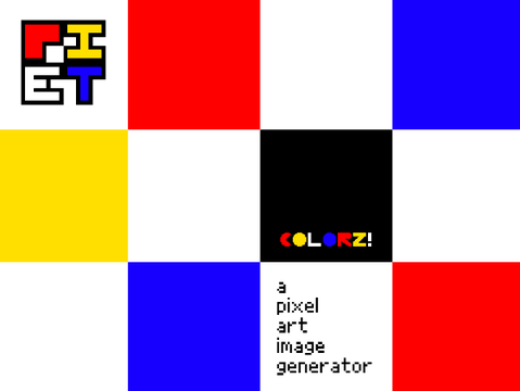 PIET  COLORZ! / A PIXEL ART IMAGE GENERATOR