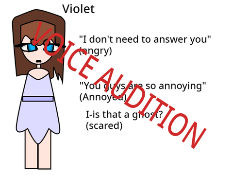voice audition entry - violet
