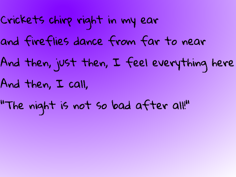 Poetry- The Night