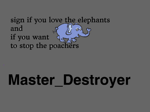 SAVE ELEPHANTS!!!