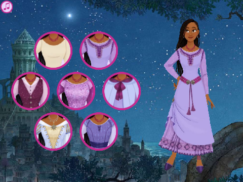 Wish Dress Up Asha Dress Up Disney Dress Up