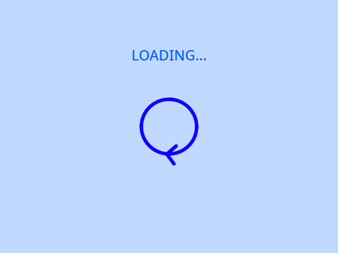 Infinite loading sign