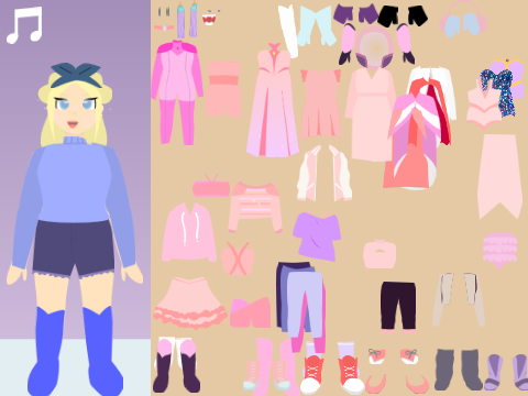 Dress up Lily!