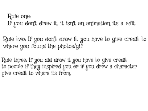 Animation Rulebook