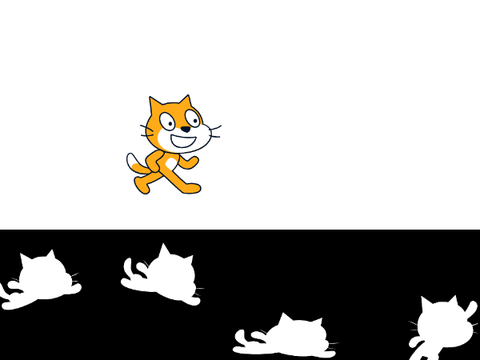 scratch cat frontflipping