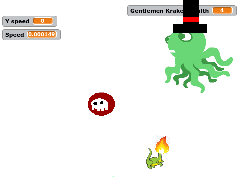 A boss battle
