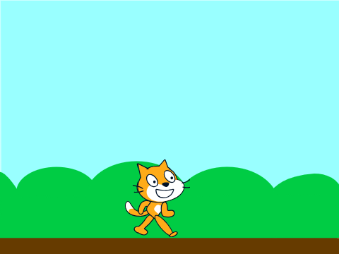 Scratch cat walking!