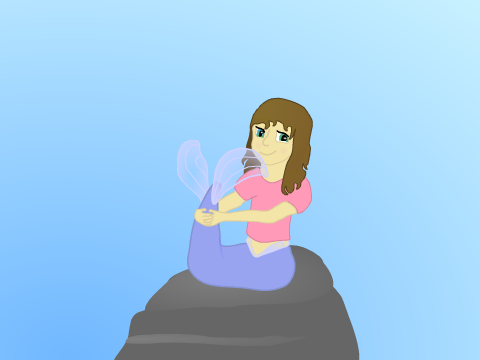 Amateurscratch as a mermaid