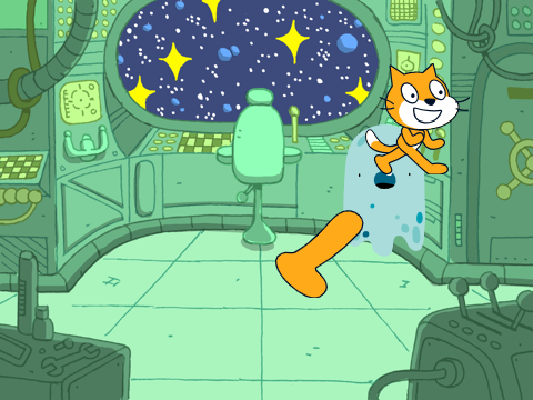 Scratch cat fights space alien