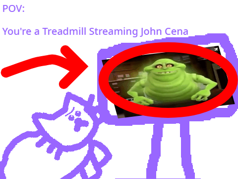 pov: ur a treadmill streaming john cena  #relatable