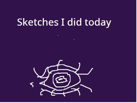 Sketches/doodles I did today