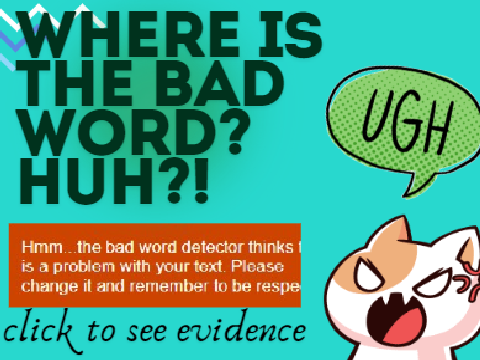 Where's the bad word????