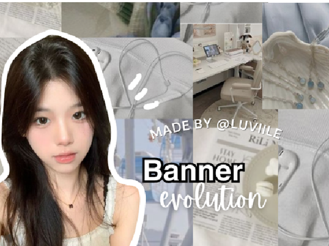 ⌒ᐟ ◞◟୨୧₊  ‧˙⟡♡ banner evolution ⸝⸝ ꩜