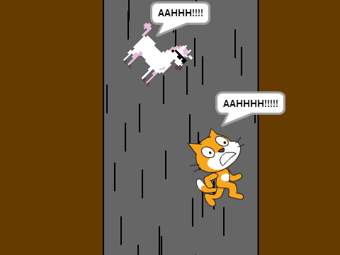 a unicorn falling through an endless tunnel!!!