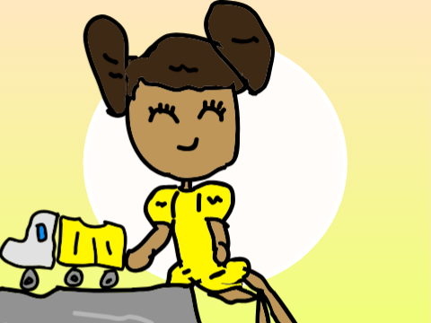 Art-Yellow girl