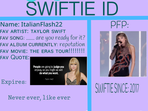 My Swiftie ID!! remix