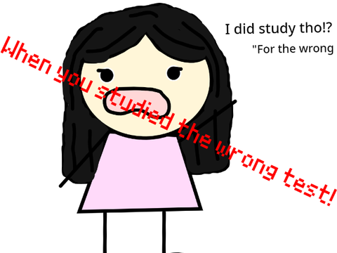 When you studied the wrong test ll #Animation