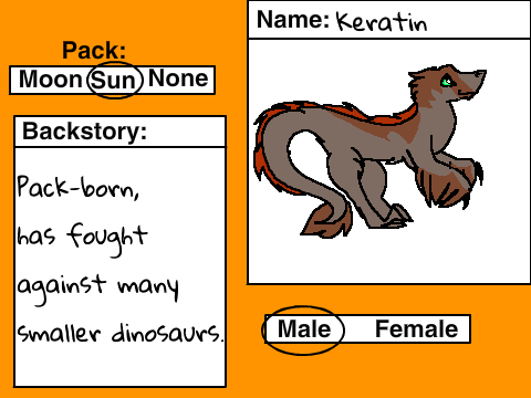 Velociraptor RP template- Keratin
