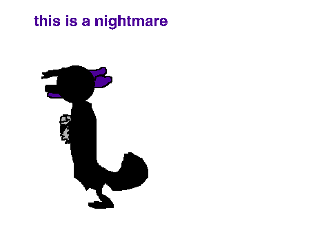 trying to draw i cant meet night mare 