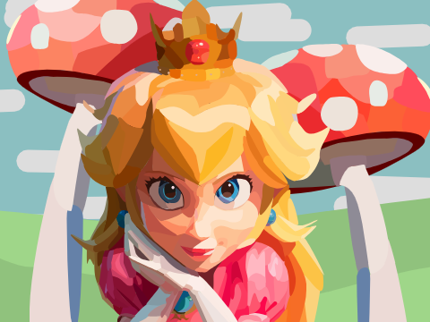Princess Peach BlockShade / Parallax