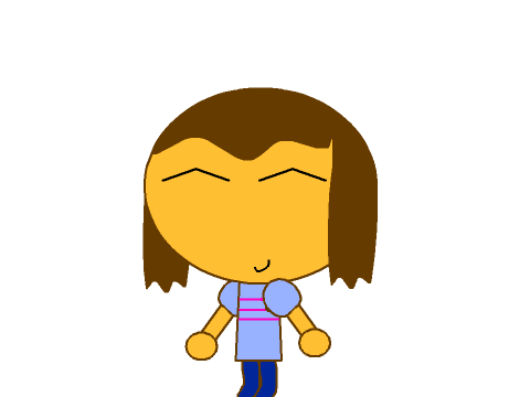 Random vector art of Frisk I found unshared