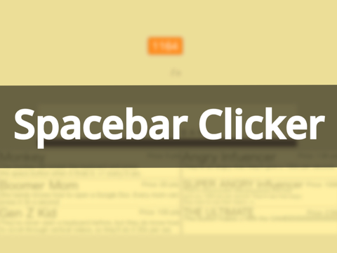 Spacebar Clicker Version 0.1.0