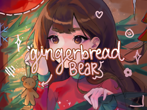 ‣ gingerbread bear – anime art ⛄⋆ ♪ no.2