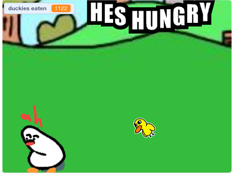 CONTEST - feed poor duck boi (He’ll be full now)