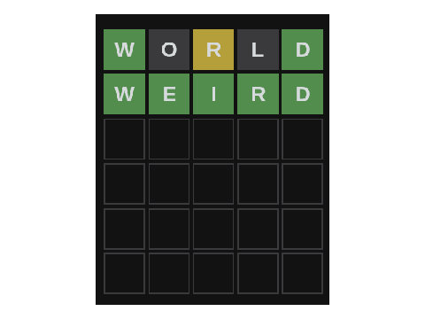 so i was playing wordle unlimited and this happened