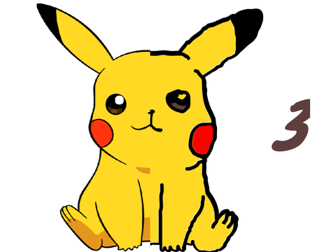 I tried drawing Pikachu…