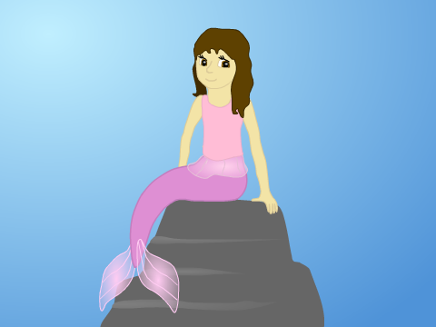 PastelPastry as a mermaid