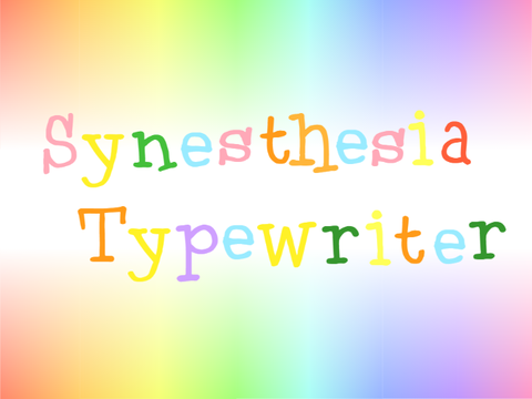 Synesthesia typewriter