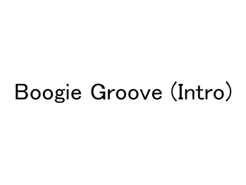 Boogie Groove (BOSS MUSIC)