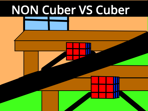 cuber vs NON cuber