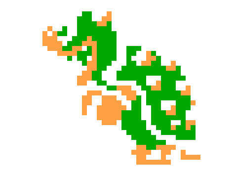 Retro Bowser Sprite