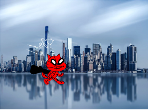 Superhero cat play this if your bored..