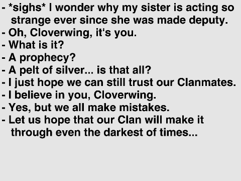 WARRIORS: Known To The Stars - Prologue *LINES* remix