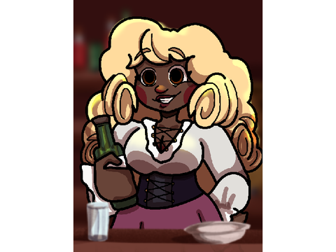 A Friendly Bar Tender | OC Digital Art