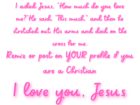 100% Christians will heart and star this (Remix) remix remix remix