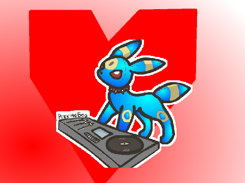 Dj Umbreon Coloring Contest  remix