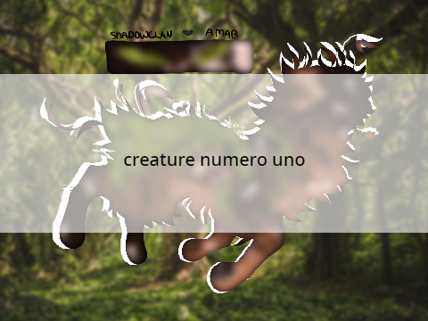 ⸙ tfcrp | a creature??! no way ⸙