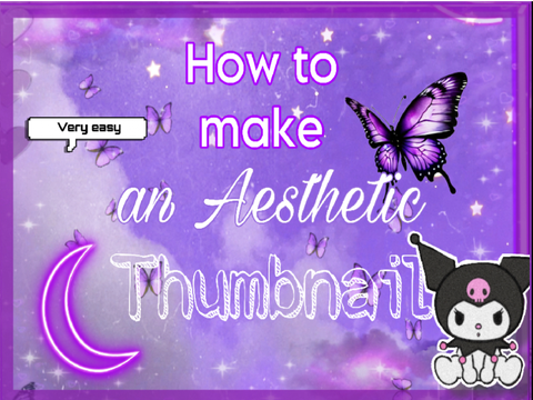 How to make an Aesthetic Thumbnail