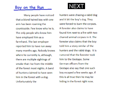 Run Boy Run Project