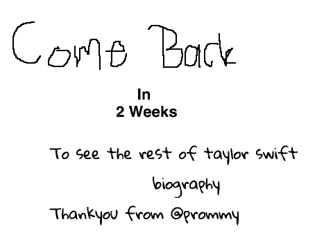 Biography Of Taylor Swift